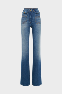 ANNA - Голубые расклешенные джинсы