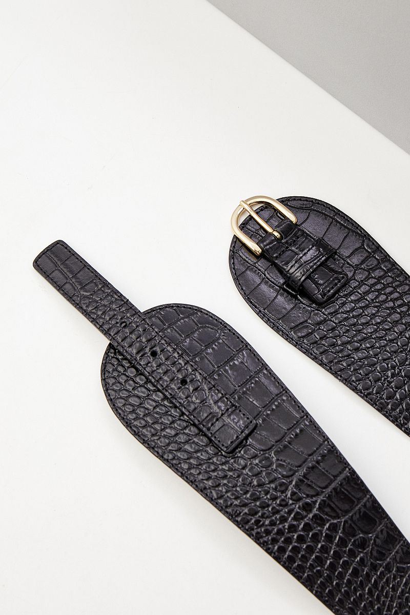 OLYMPE - Широкий кожаный ремень