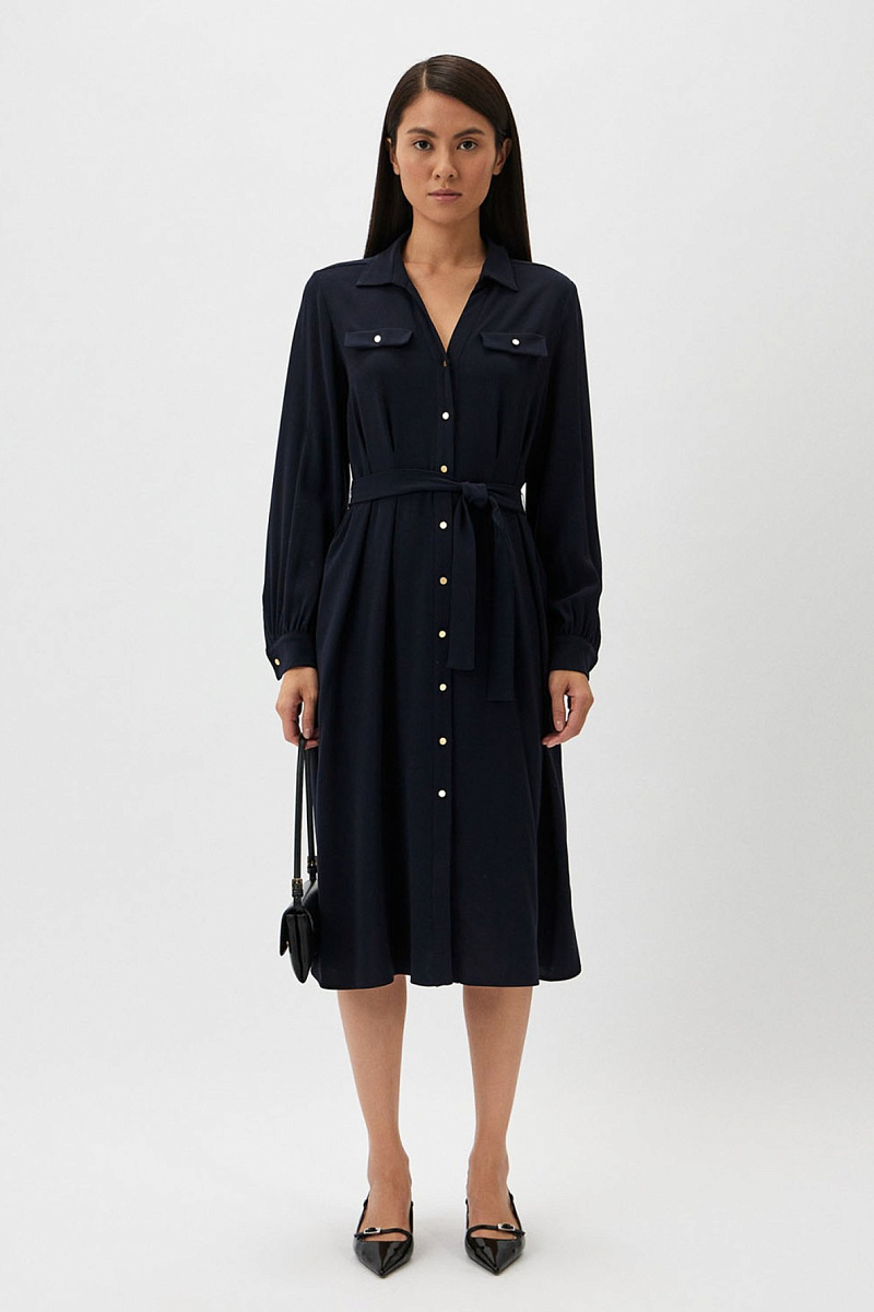 EZRA - Струящееся платье-рубашка