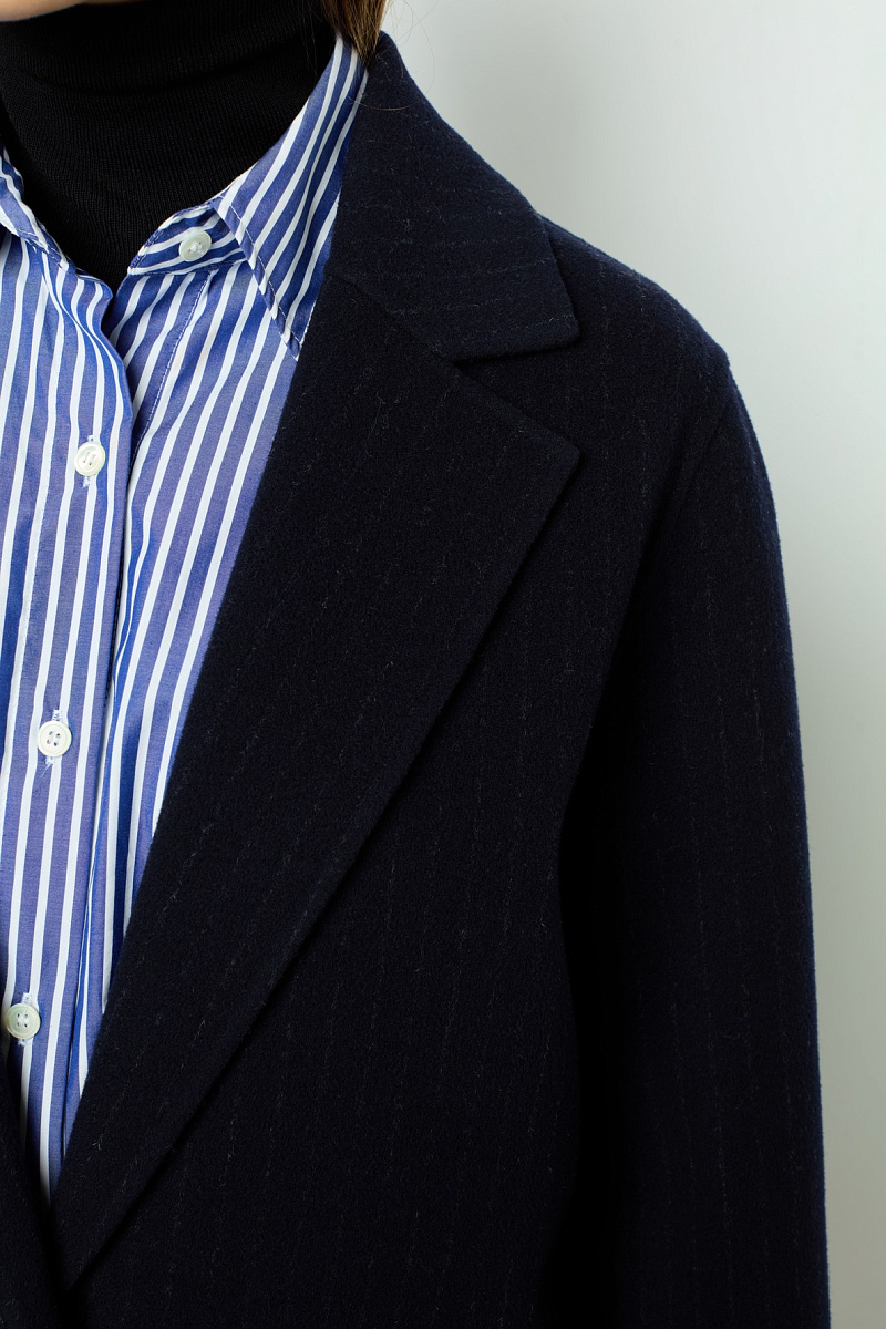 LASSIA - Пальто прямого кроя в тонкую полоску