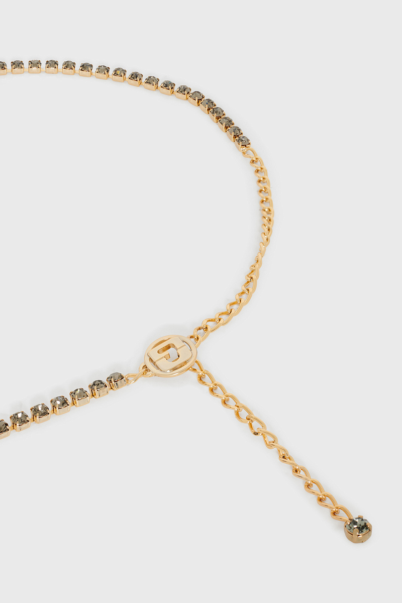 VICKY - Ремень-цепочка с декоративными камнями
