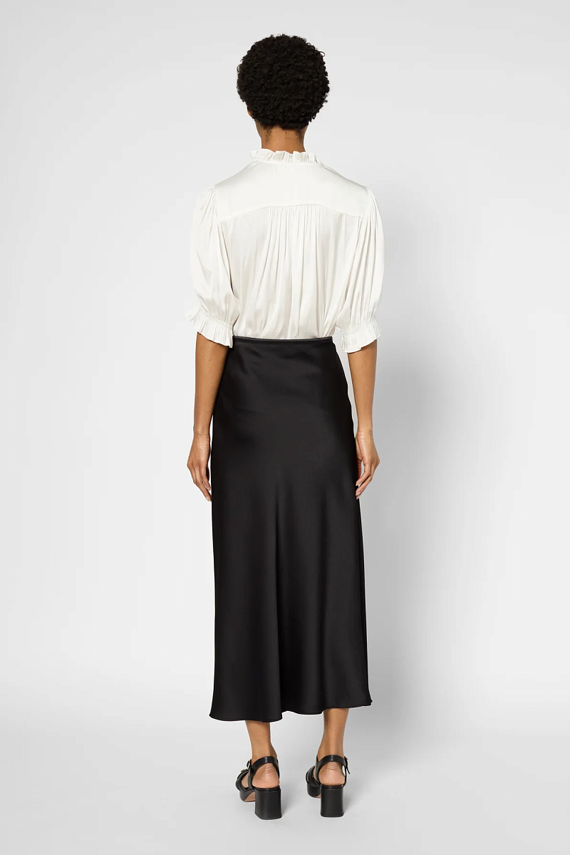 CLEMENCE - Юбка-миди из атласа