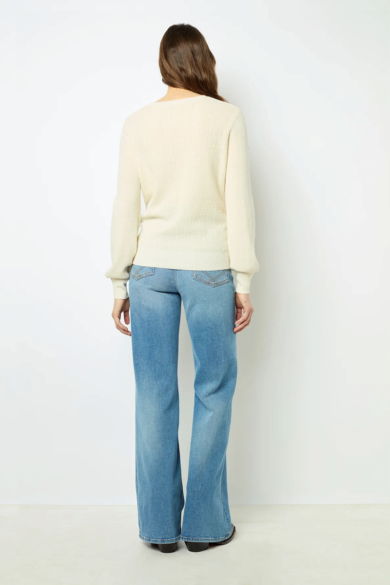 JANINE - Пуловер с круглым вырезом из тонкой шерсти