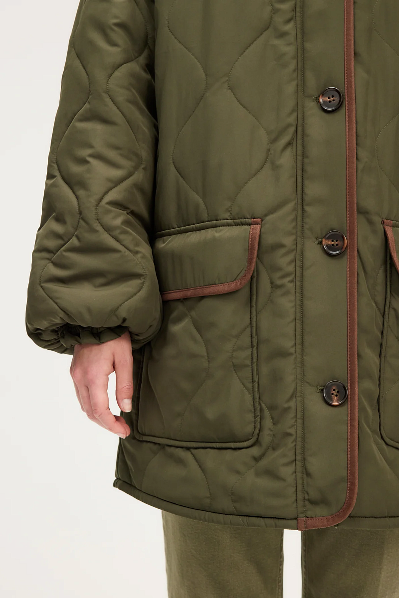 MAISSA - Стеганая парка с капюшоном и подкладкой