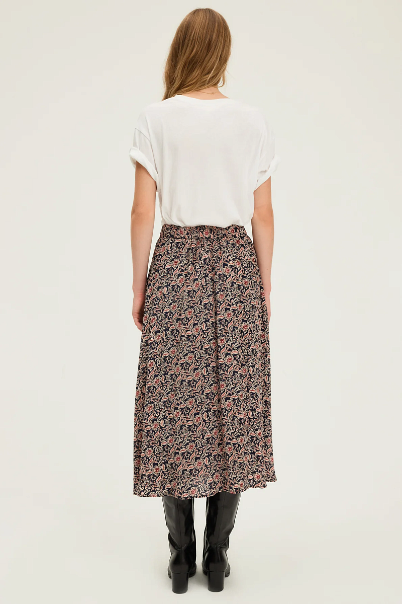 BIJOU - Юбка-миди с растительным принтом