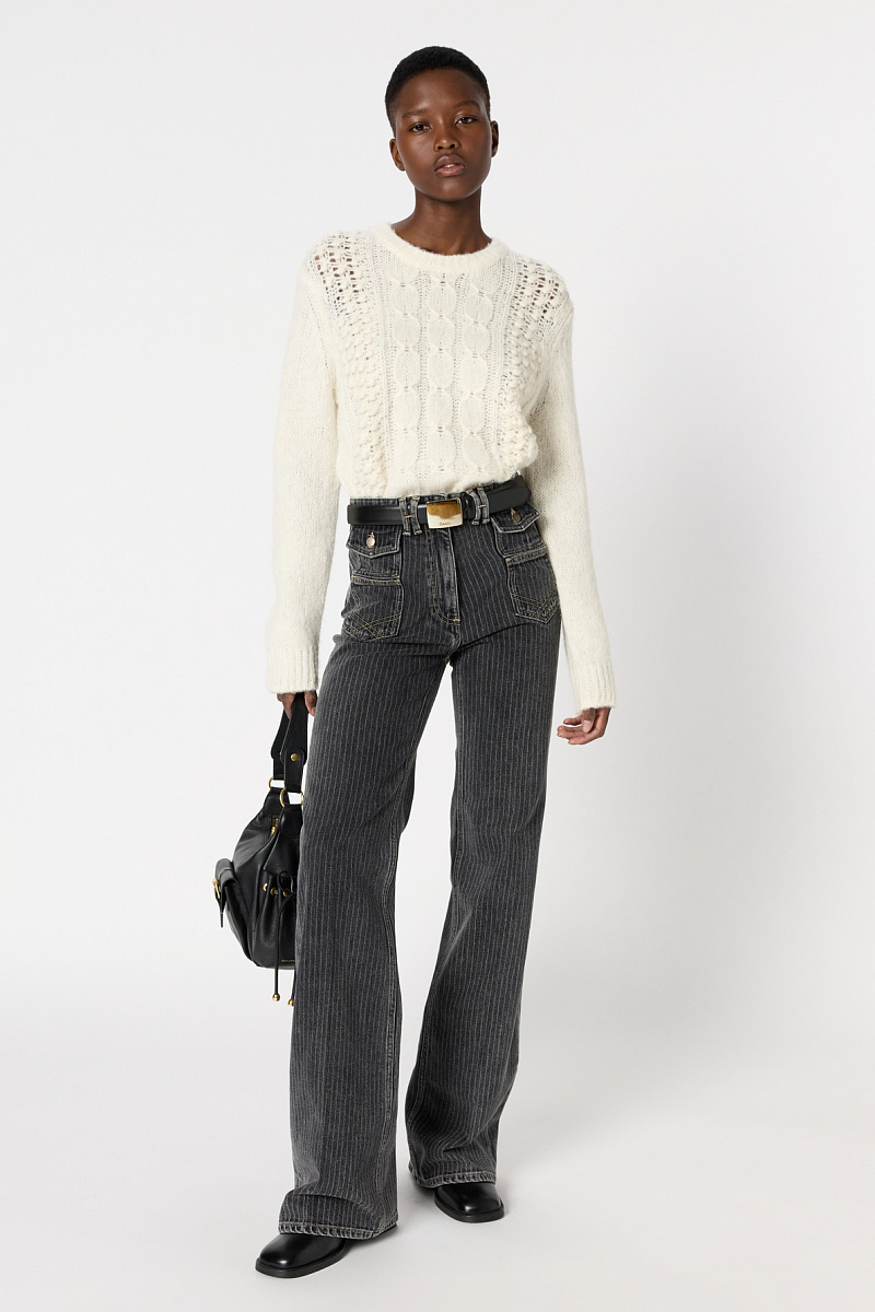 ANNA - Расклешенные джинсы в полоску