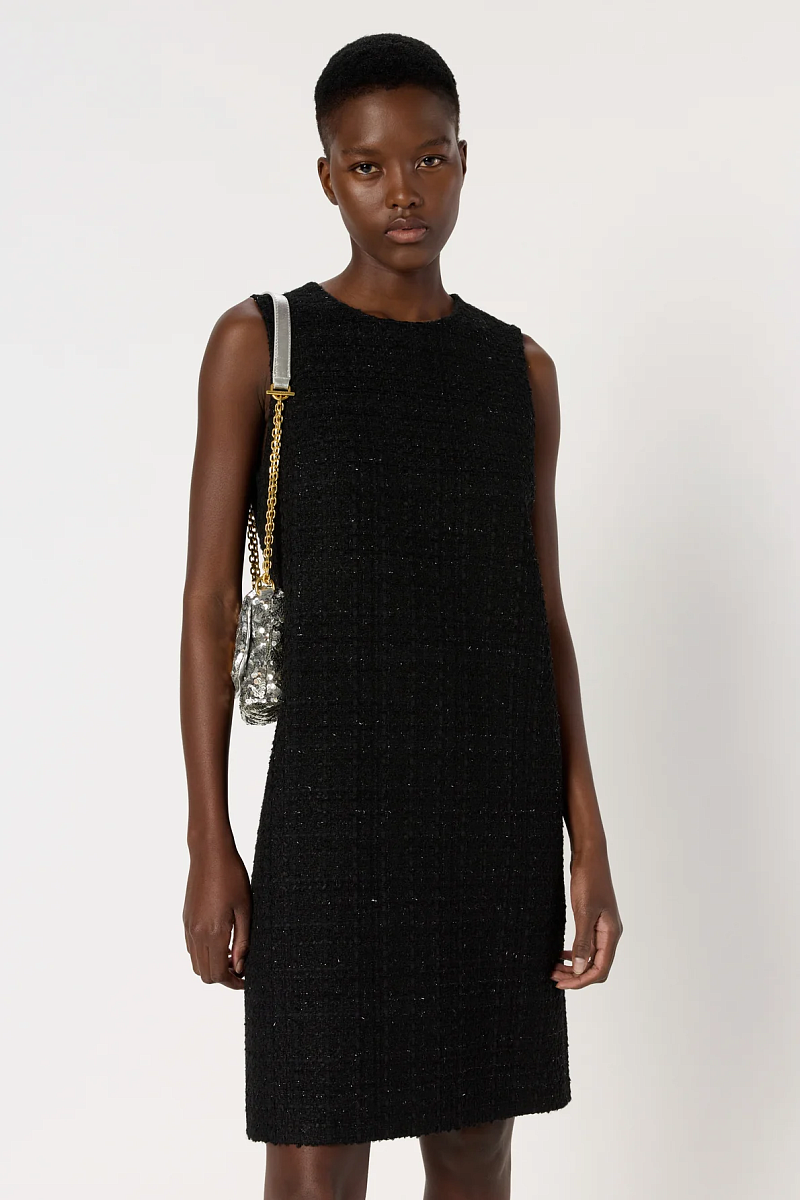 LILA - Платье без рукавов из твида и люрекса