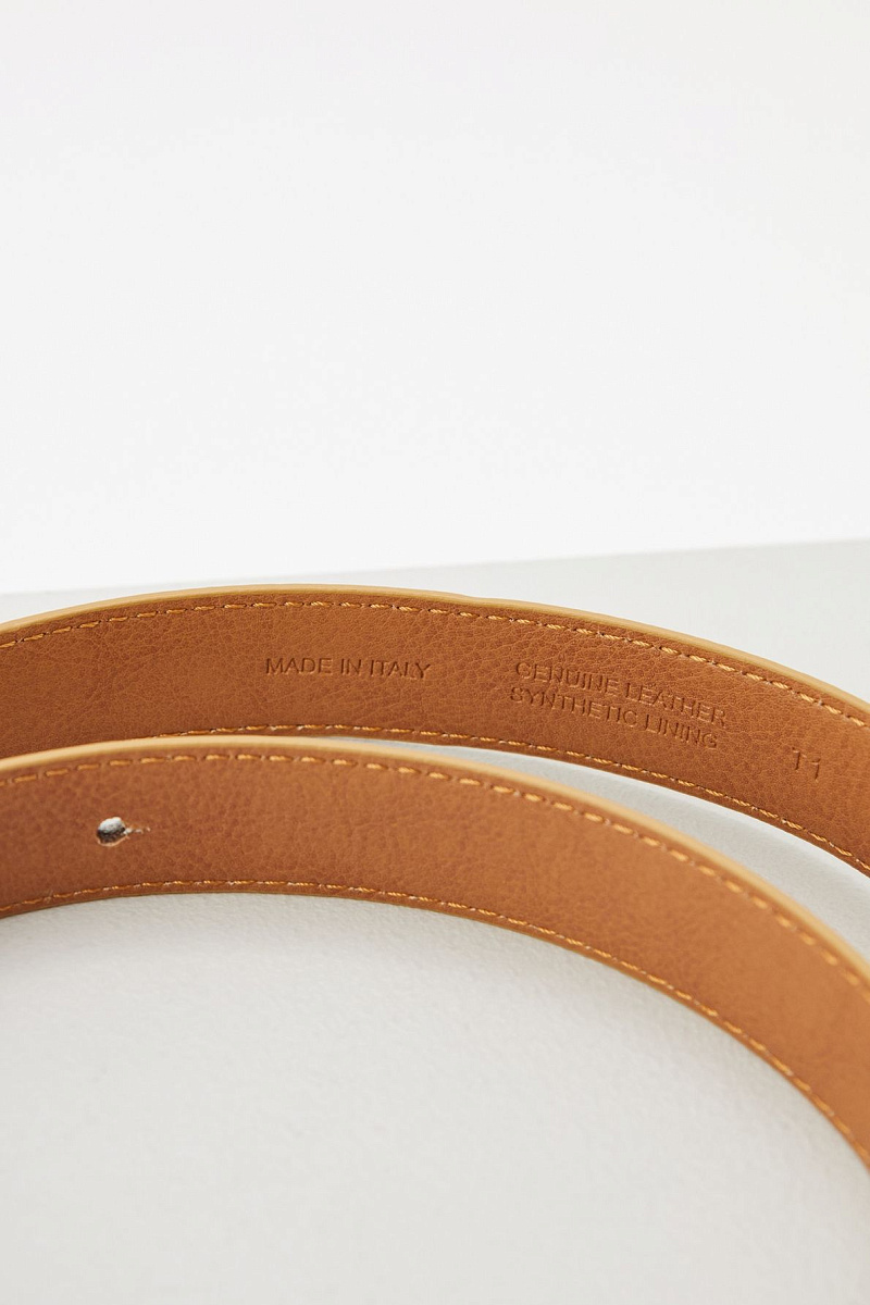 LAUREN - Ремень со змеиным принтом из кожи с эффектом металлик