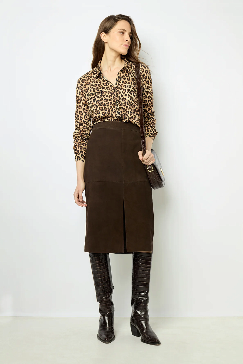 ANNELAURE - Рубашка с леопардовым принтом