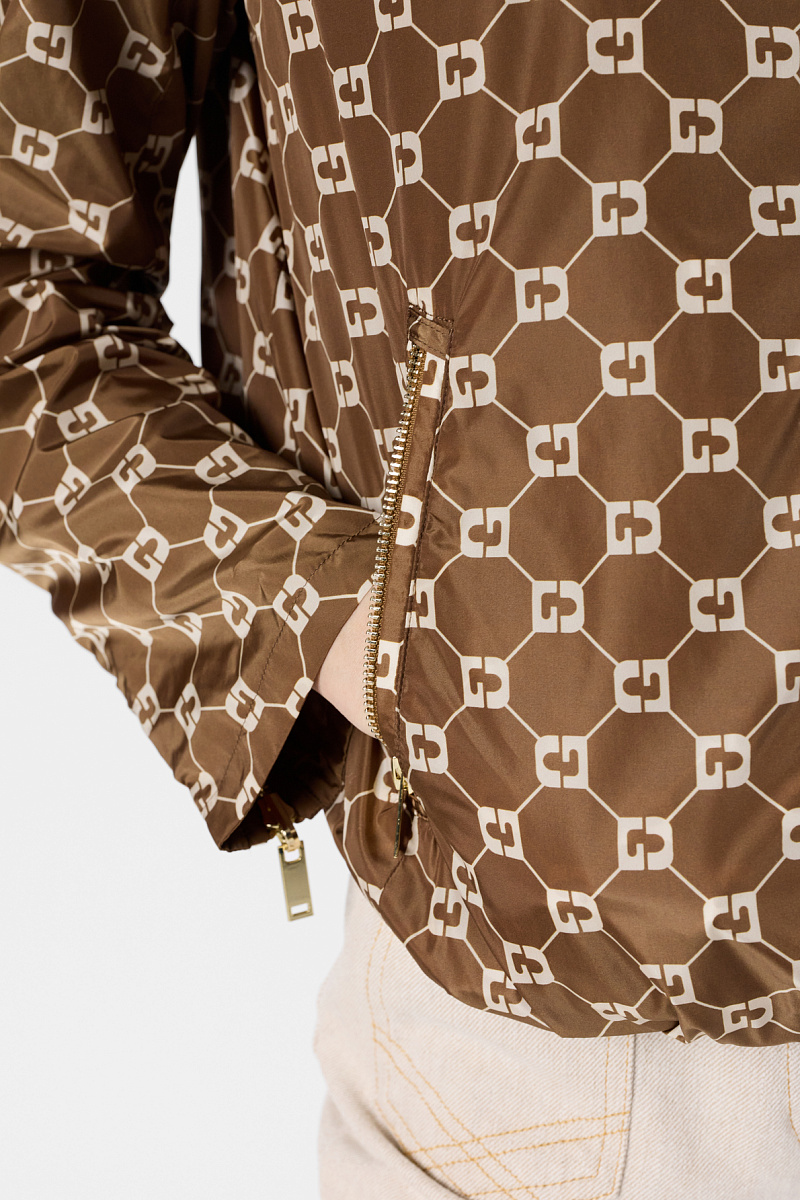 JULINE - Двусторонняя бежевая куртка с монограммой