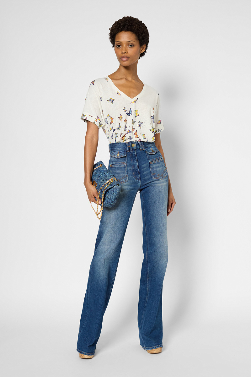 GIUSI - Футболка с принтом в виде бабочек