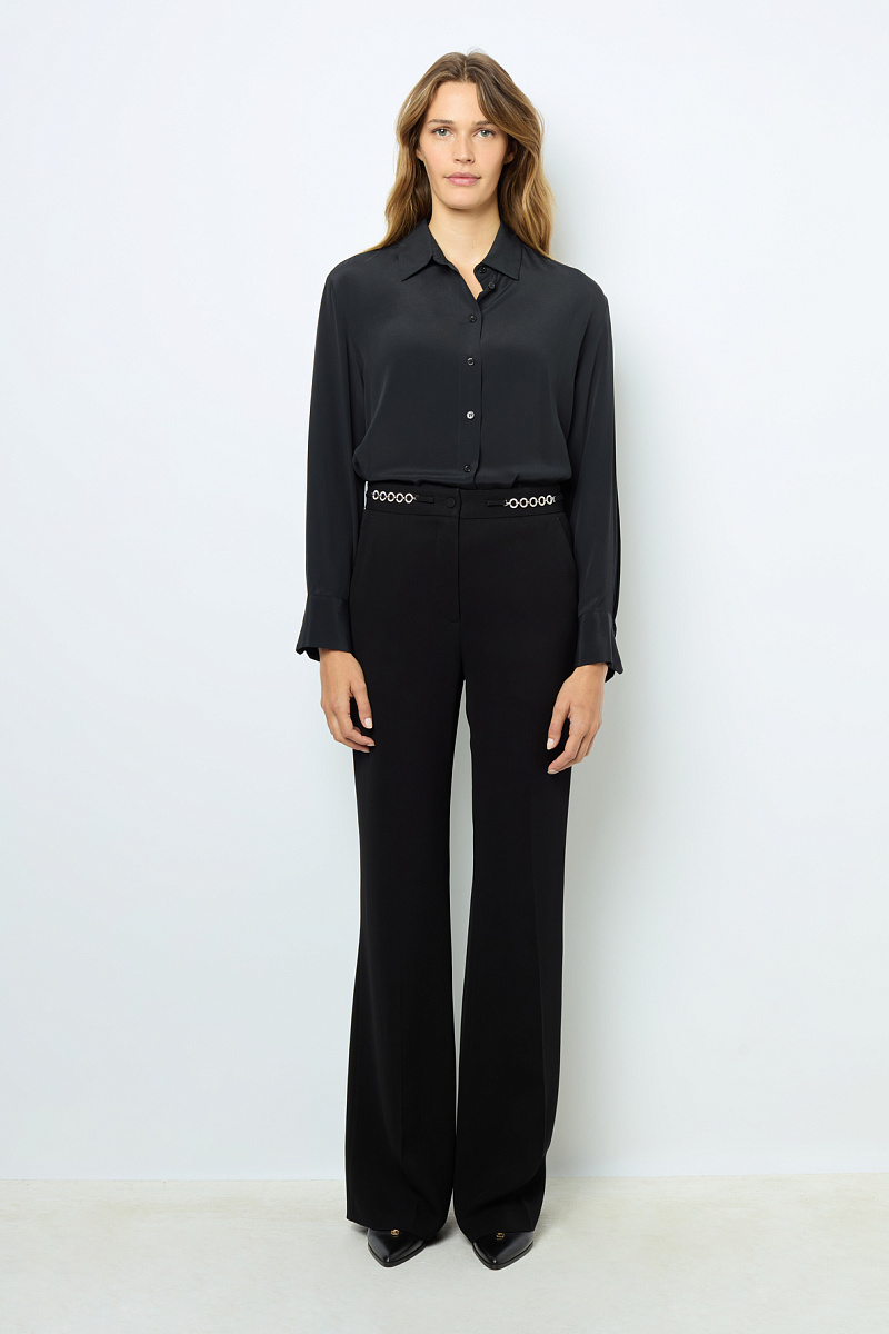 NUALA - Брюки широкого кроя со стразами