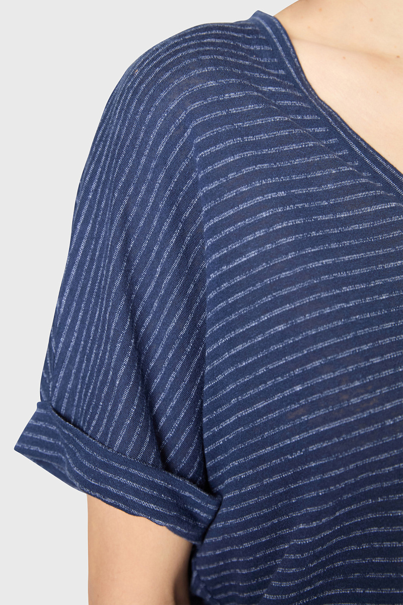 GLADYS - Футболка в полоску с V-образным вырезом