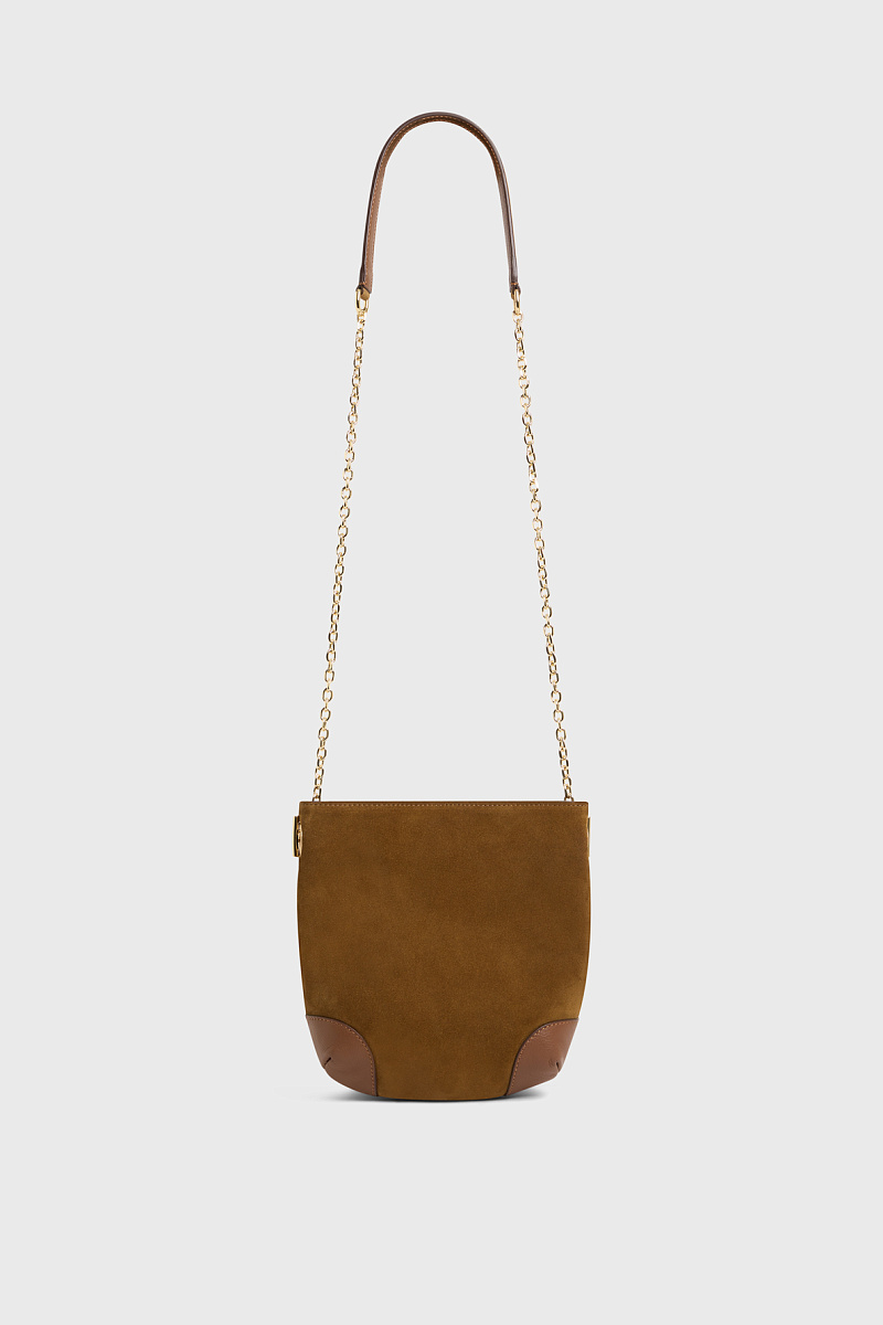 MINI CHARLOTTE - Сумка через плечо из замшевой кожи