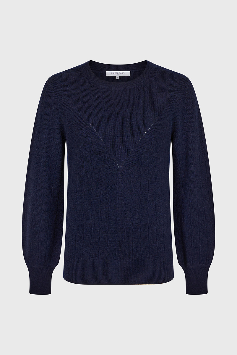 JANINE - Пуловер с круглым вырезом из тонкой шерсти