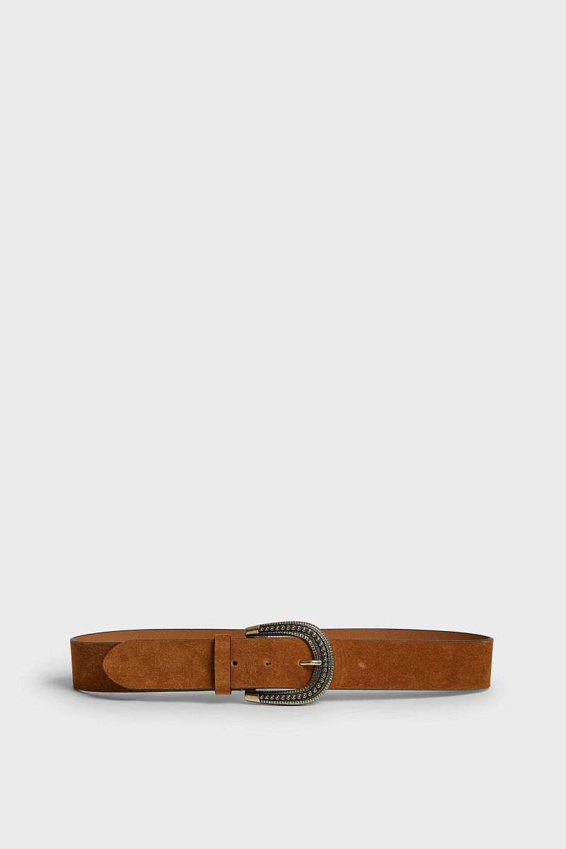 TESSA - Широкий ремень из замшевой кожи