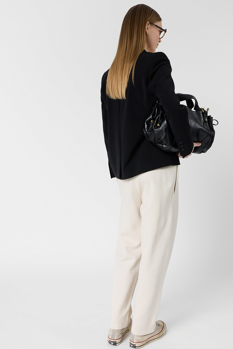 Брюки-джоггеры в цвете экрю