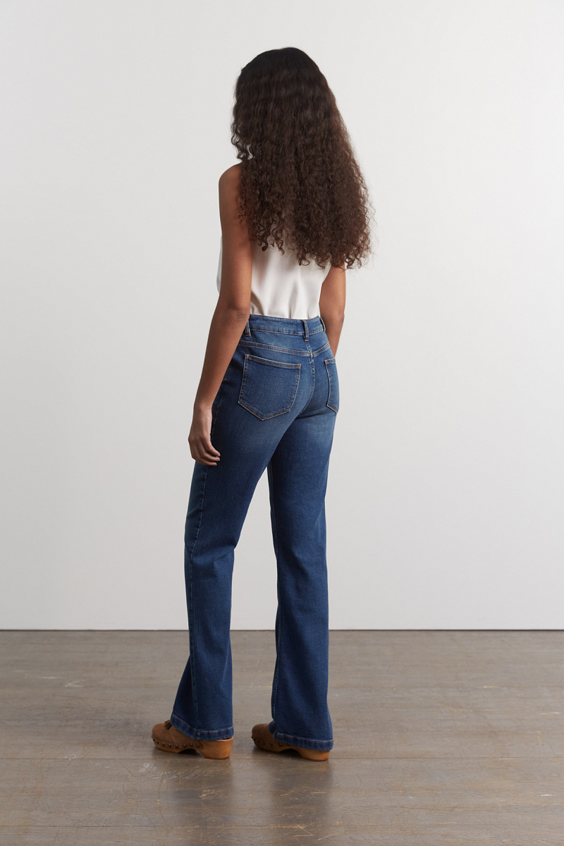 EBENE - Расклешенные джинсы с плетеными деталями