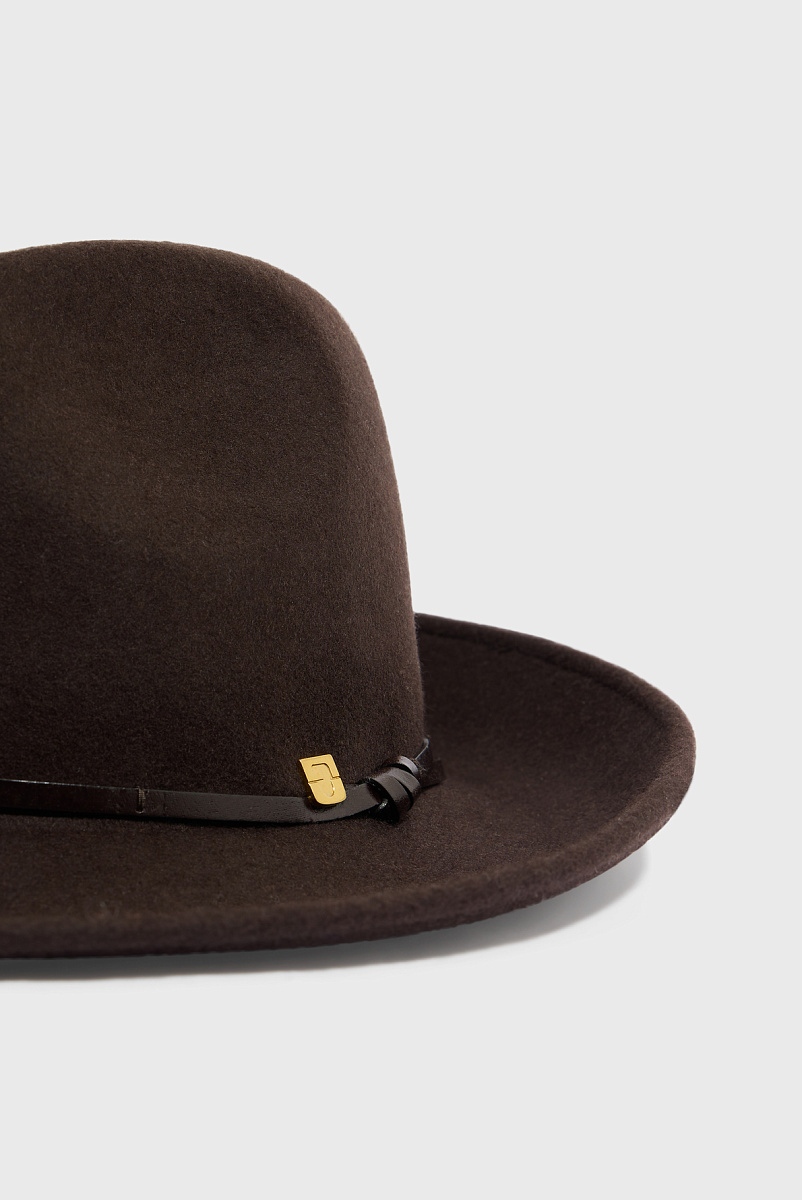 FAUSTINE - Шляпа из шерсти с золотой монограммой