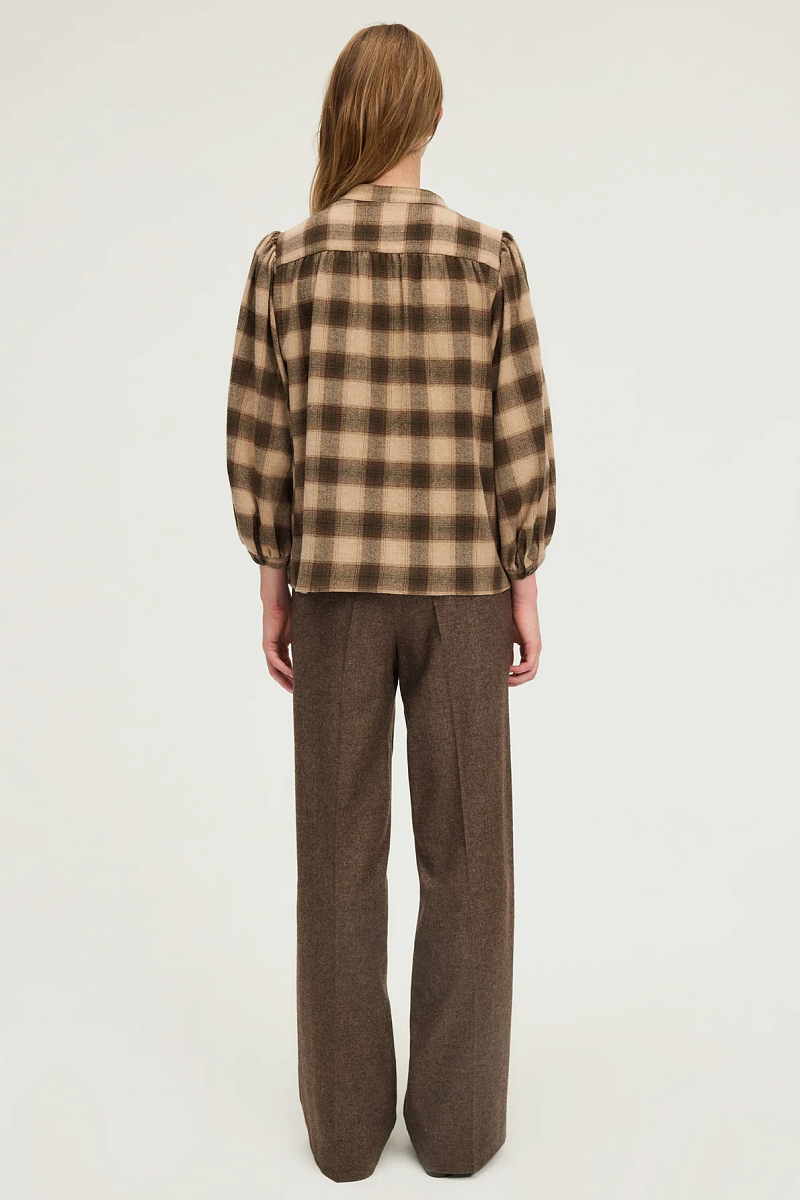 ADRIANA - Клетчатая рубашка с отложным воротником