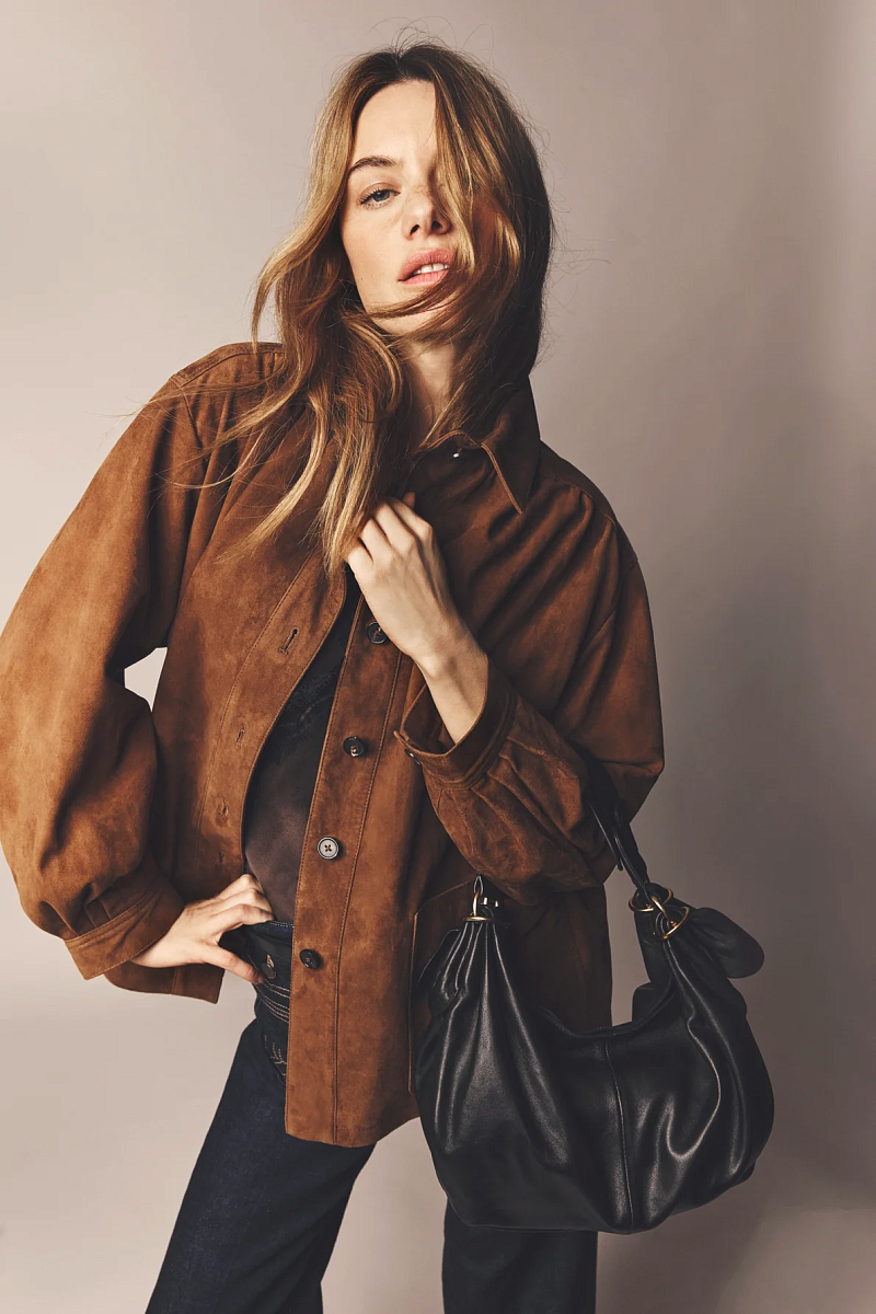 NOMELIE - Верхняя рубашка из бархатистой кожи