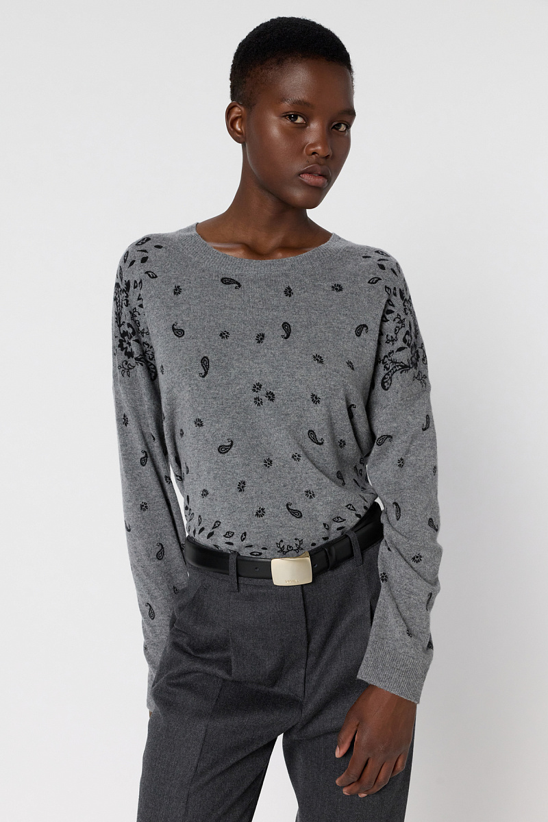 ELIETTE - Джемпер из 100% кашемира с принтом