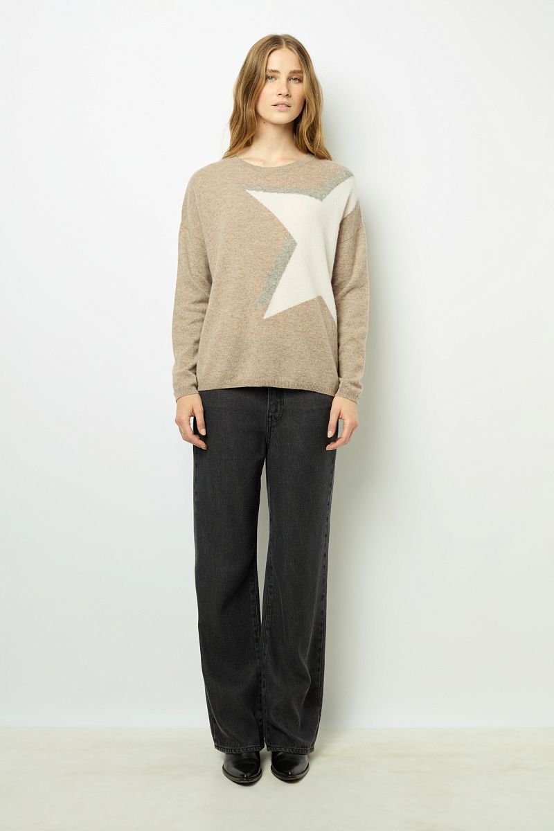 JANELA - Джемпер с принтом в виде звезды из кашемира