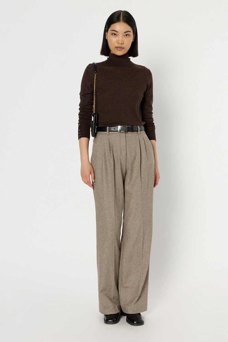 CLARA - Широкие брюки со сборками