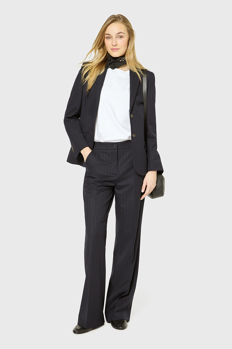 RABY - Жакет прямого кроя в полоску