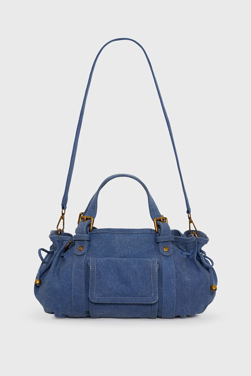 18H - Синяя холщовая сумка