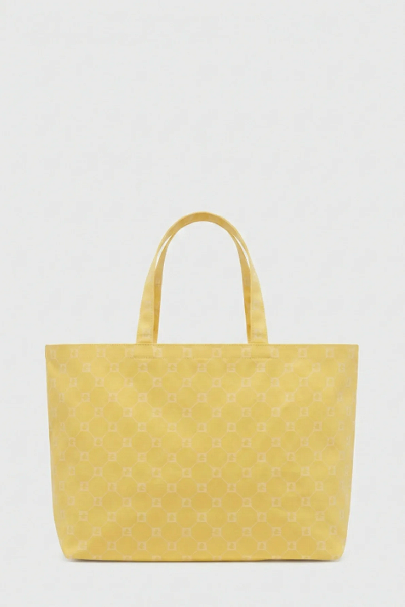 LOLA - Сливочно-желтая холщовая сумка с монограммой