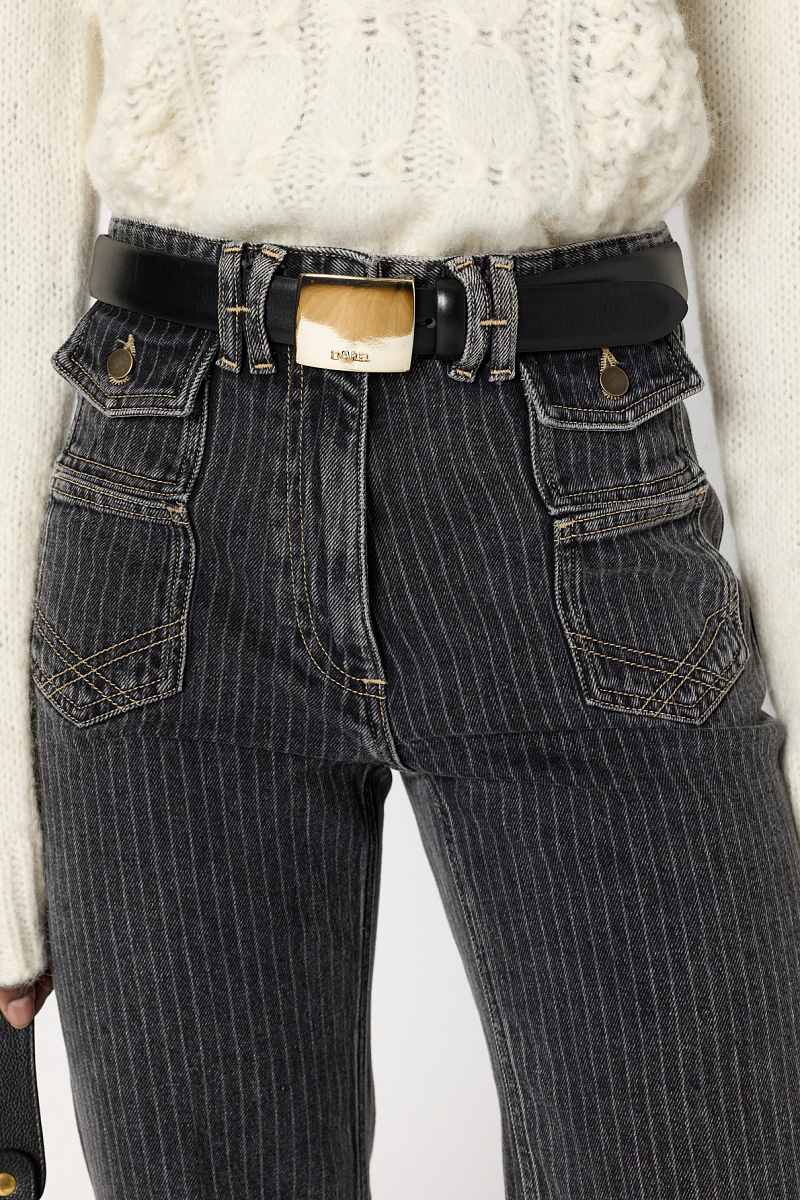 ANNA - Расклешенные джинсы в полоску