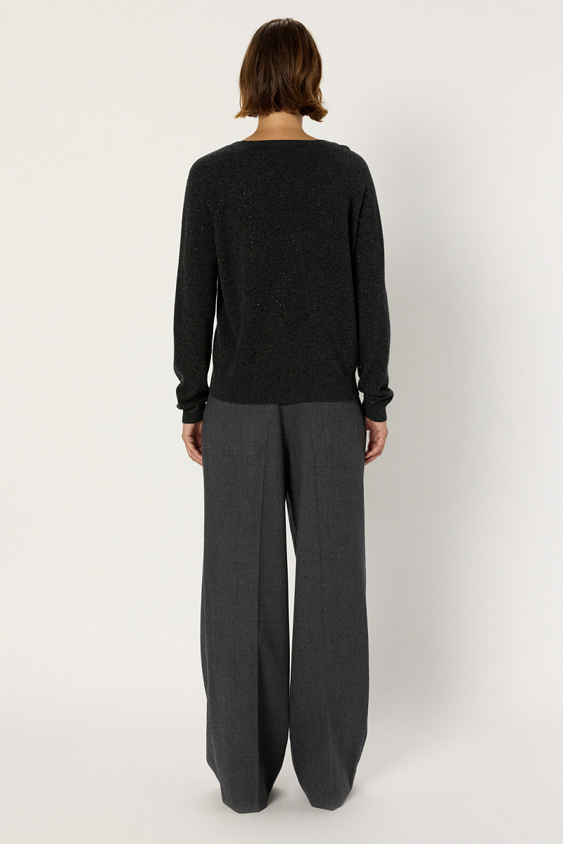 EUGENIA - Джемпер из 100% шерсти со стразами