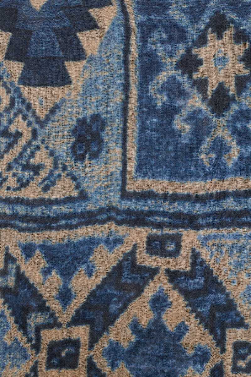 RAISSA - Шарф из 100% шерсти с орнаментальным этническим узором