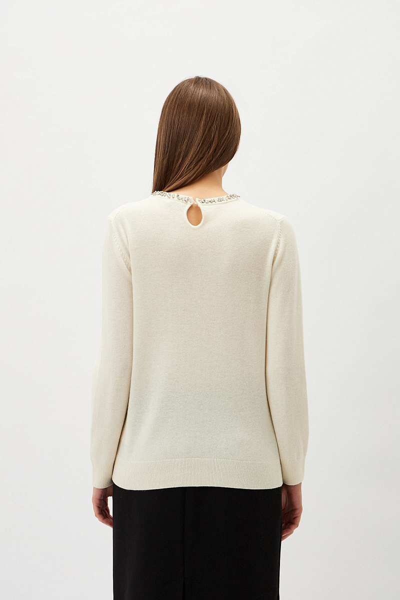 JOCELYNE - Джемпер со стразами из шерсти