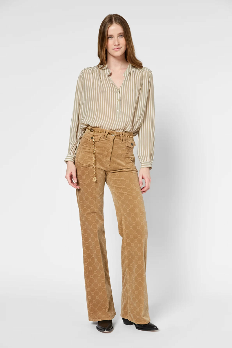 UNYKA - Блуза в полоску из мягкой ткани