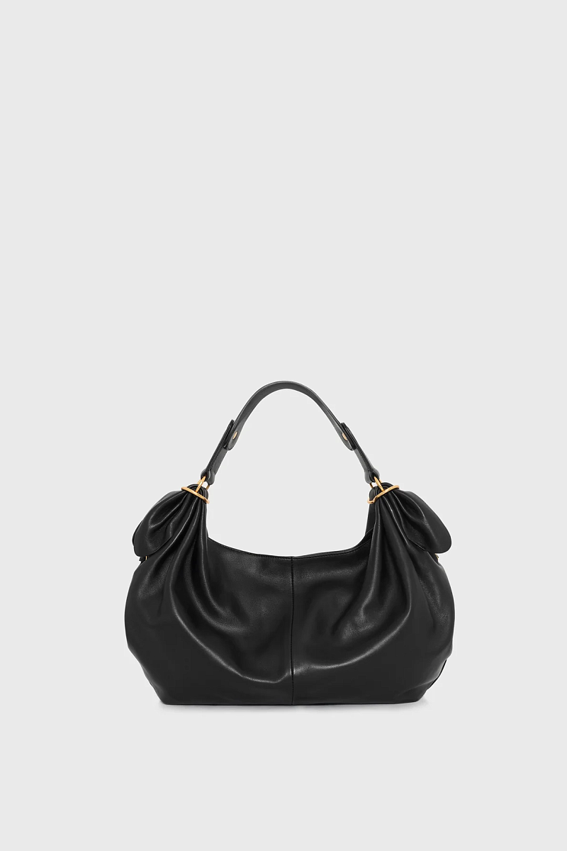 LE MINI KATE - Кожаная мягкая сумка с драпировкой