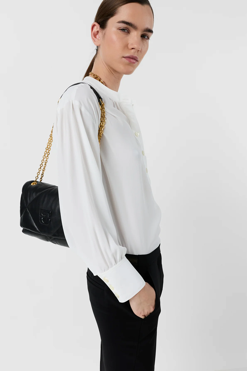 CEZANNE - Белая свободная блуза с тунисским воротником