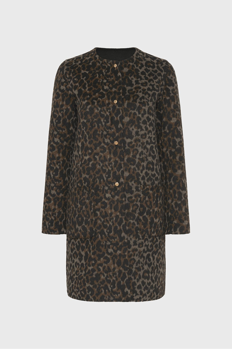 MATILDA - Двустороннее пальто с леопардовым узором