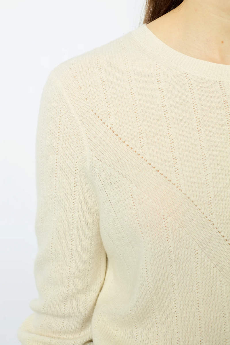 JANINE - Пуловер с круглым вырезом из тонкой шерсти