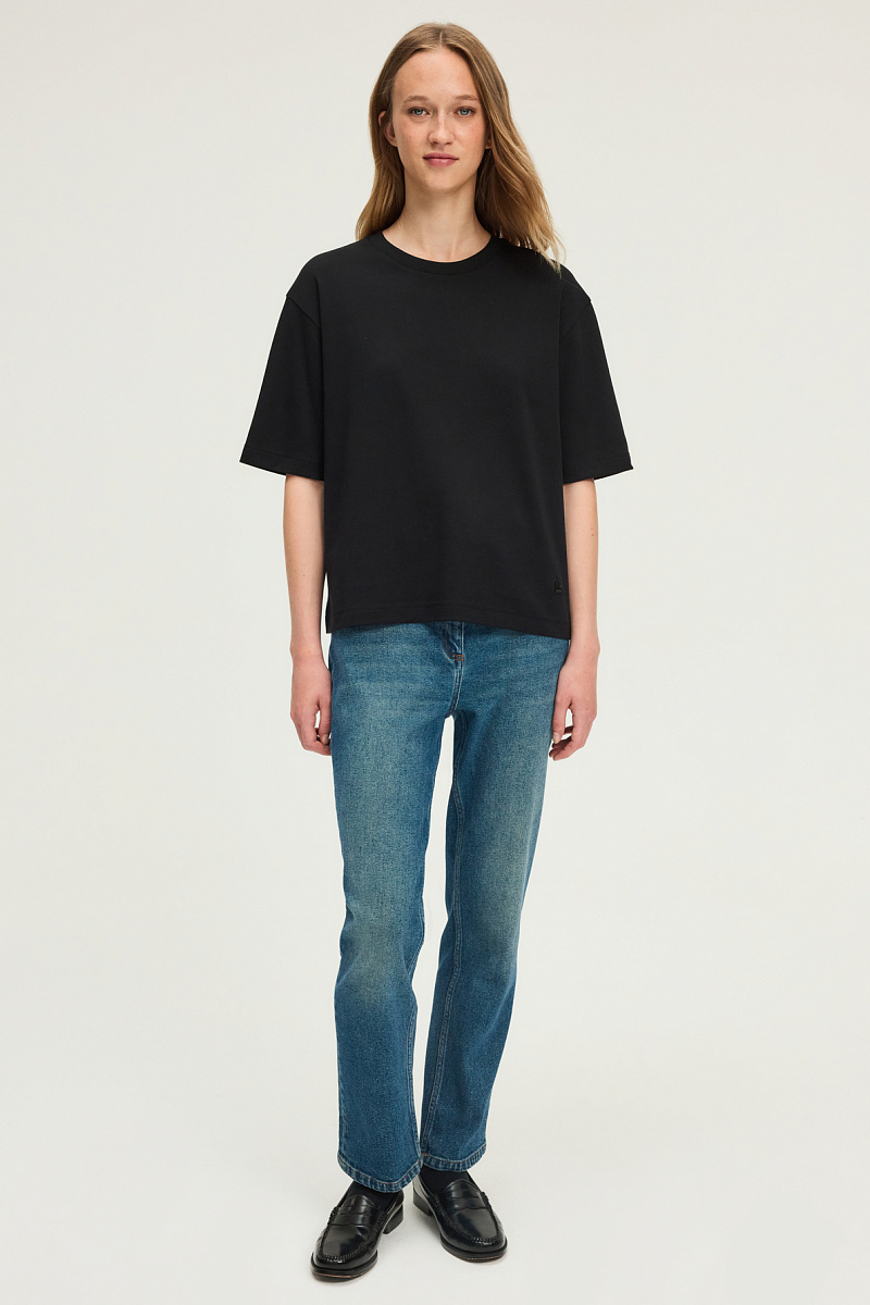 HEVA - Футболка из 100% хлопка с круглым вырезом HEVA - Футболка из 100% хлопка с круглым вырезом