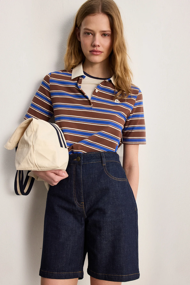 BAYAIA - Шорты-бермуды из необработанного денима