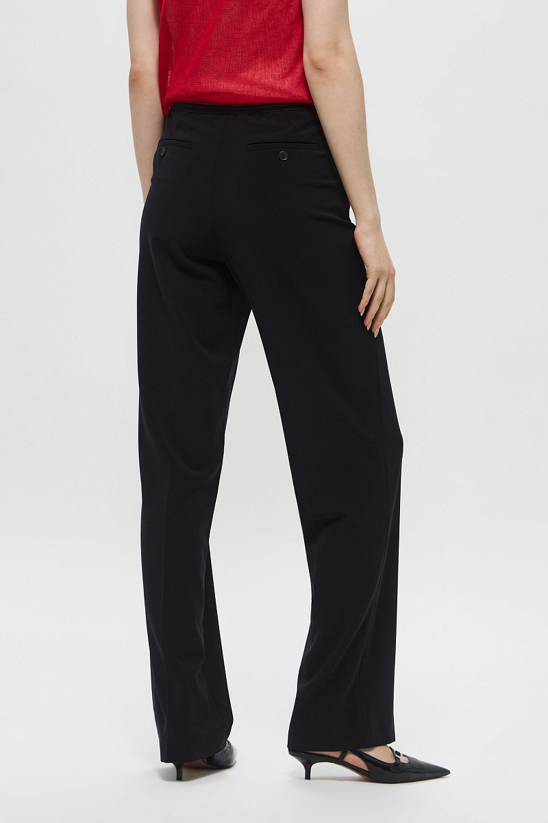 Брюки широкого кроя с эластичным поясом