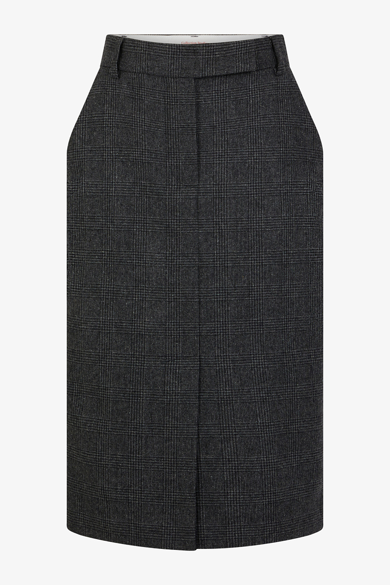 CAHINA - Юбка прямого кроя в клетку "Принц Уэльский"