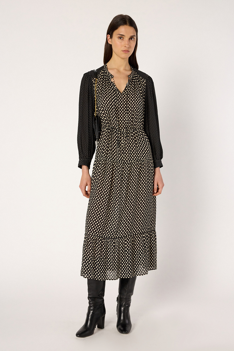 LOVA - Длинное эластичное платье в горошек