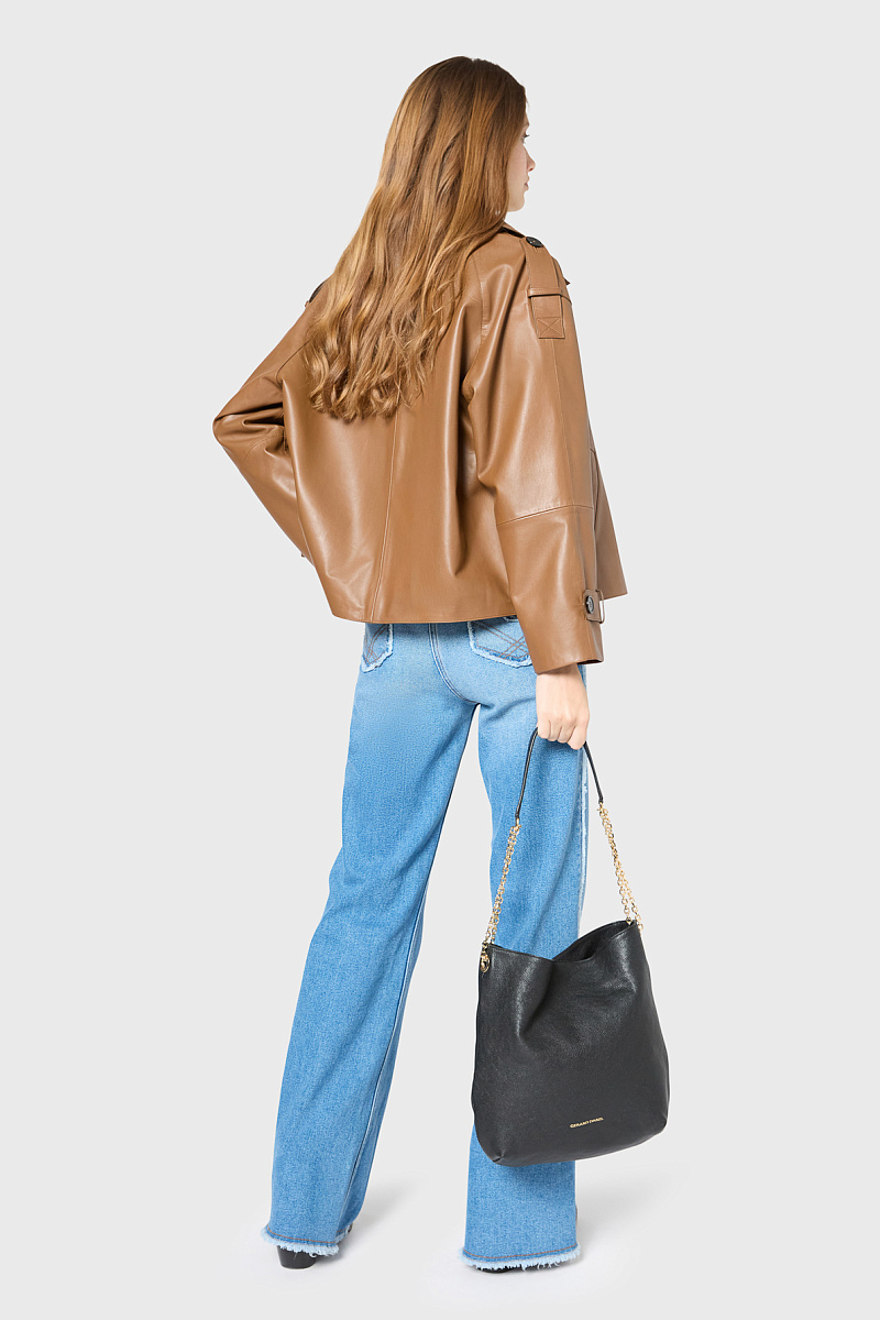 RACHEL - Двубортная кожаная куртка RACHEL - Двубортная кожаная куртка