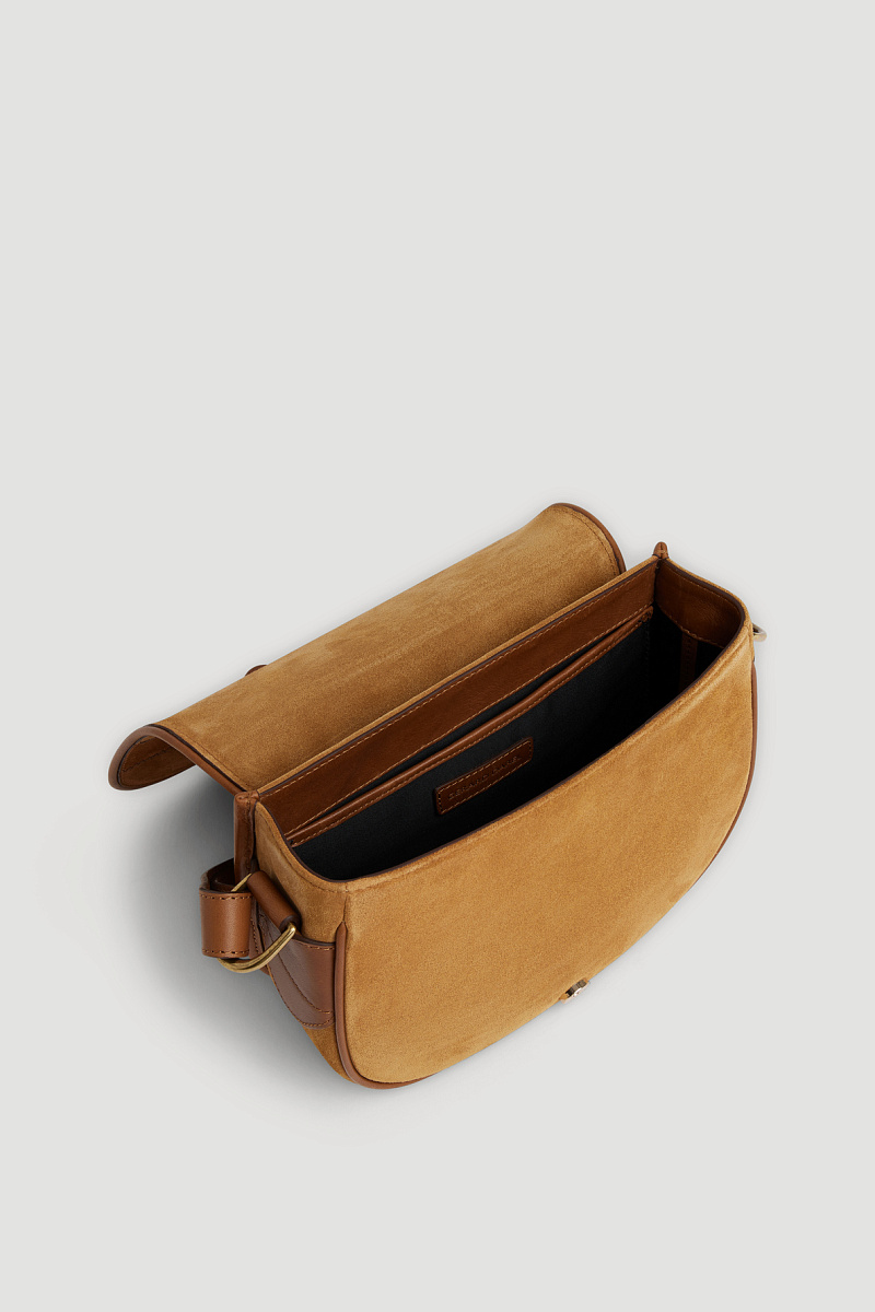 LUCIE - сумка-седло из замши в стиле пэчворк