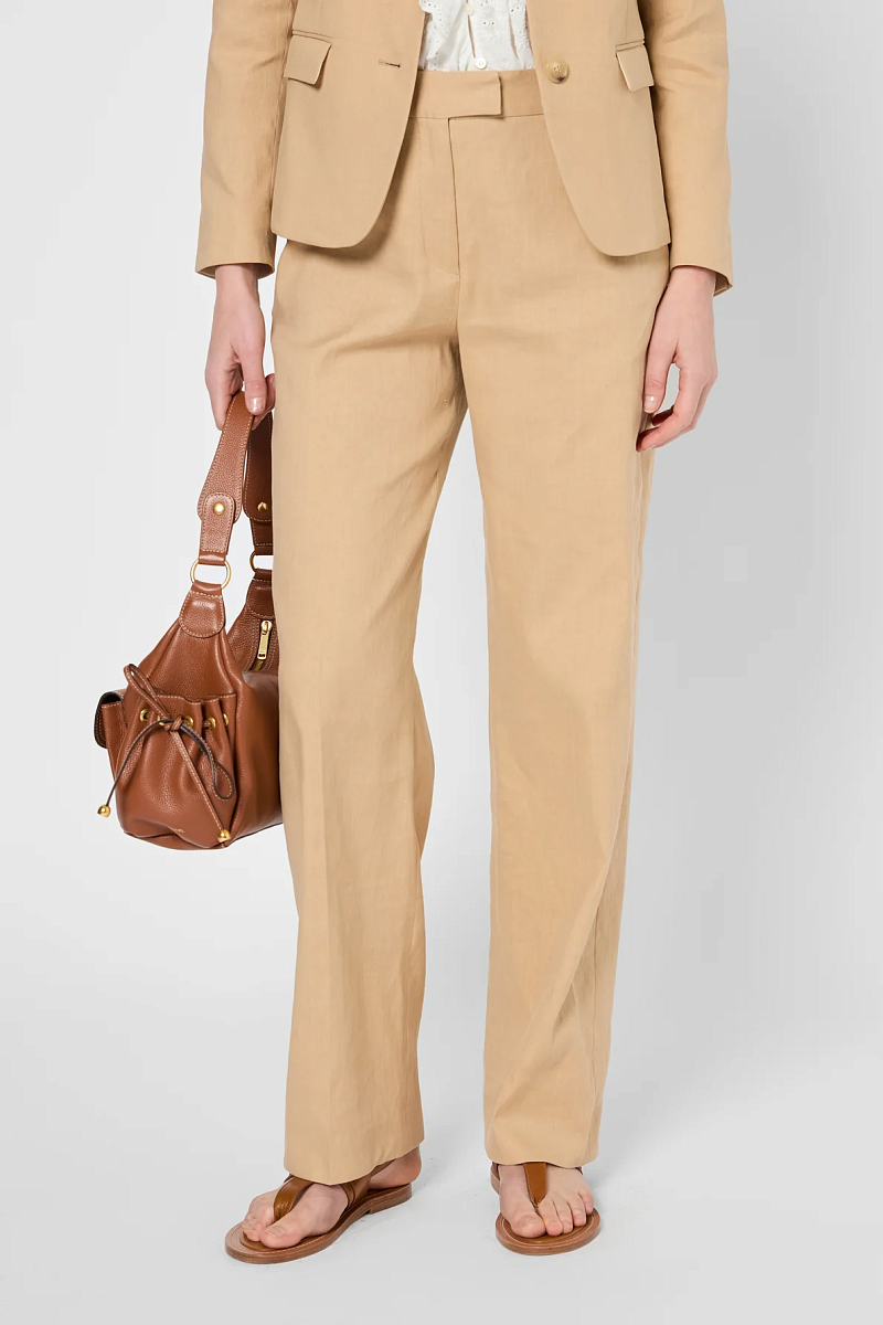 LILLA - Широкие брюки из льна и хлопка