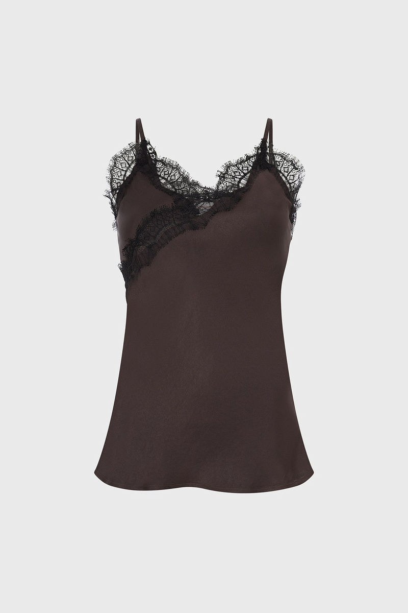 ALISON - Кружевной топ с тонкими бретелями