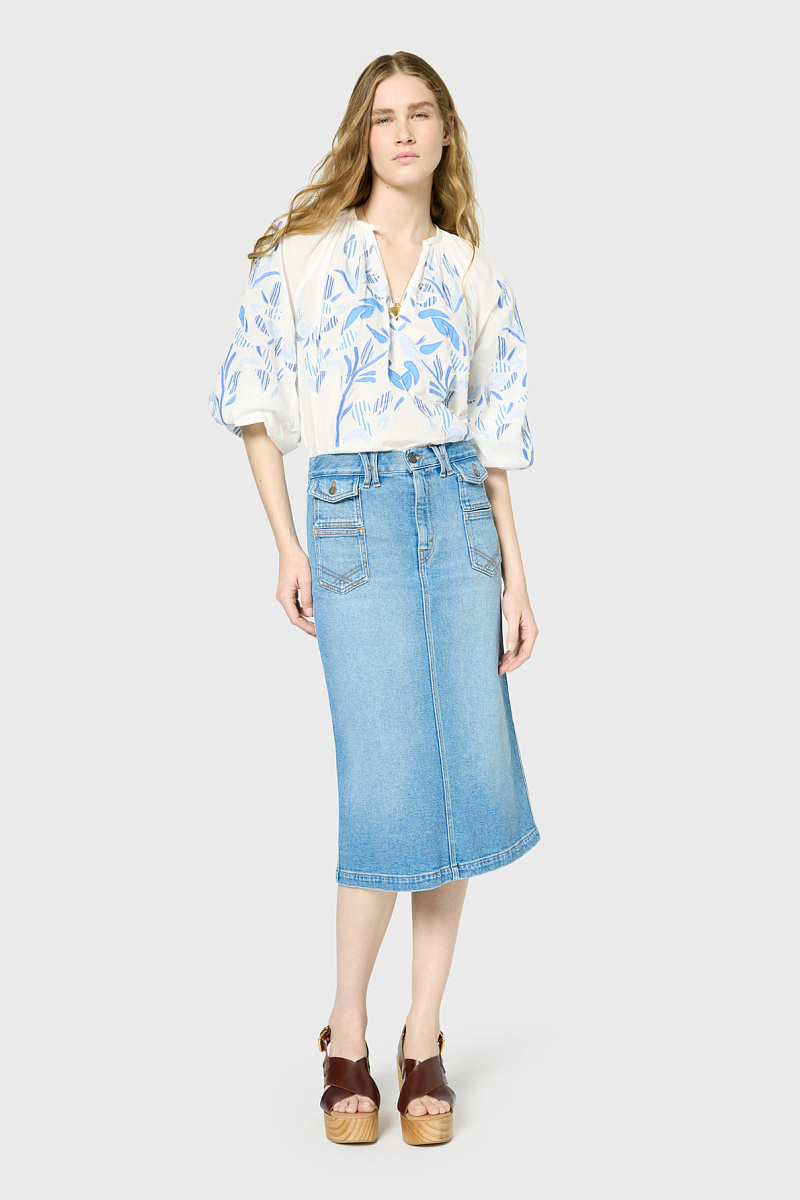 EMMA - Джинсовая юбка-миди